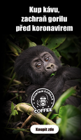 Čo dokáže kreatívec: "Kup kávu - zachraň gorilu před koronavirem"