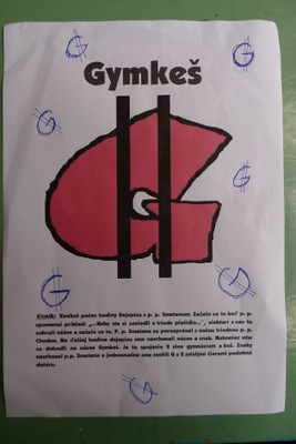 Informačný leták o zavedení Gymkešov
